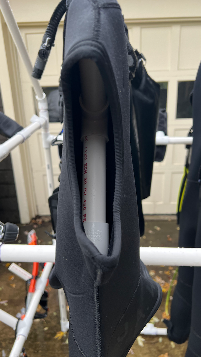 Close-up on a hood hook